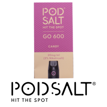 Pod Salt Go 600 Candy 20 mg enhetsförpackning.