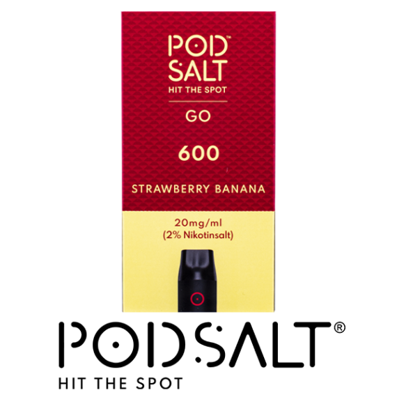 Pod Salt GO 600 Strawberry Banana 20 mg