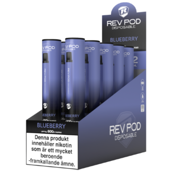 REV POD Blueberry 10 mg - 10 pack.