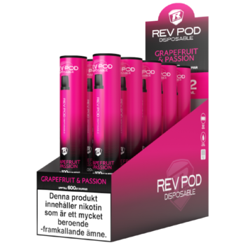 REV POD Grapefruit Passion 10 mg - 10 pack.