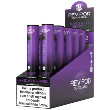 REV POD Mixed Wild Berries 10 mg - 10 pack.