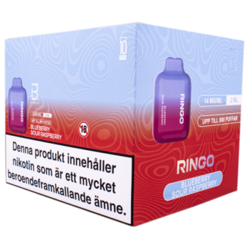 BMOR Ringo Blueberry Sour Raspberry 14mg -Stängd displayförpackning