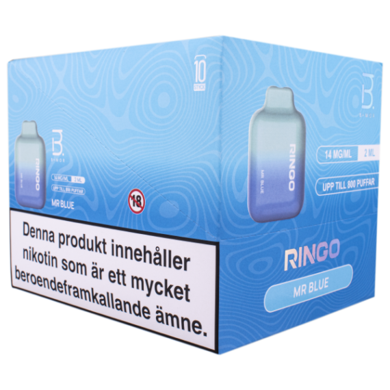 BMOR Ringo Mr Blue 14mg - Stängd displayförpackning