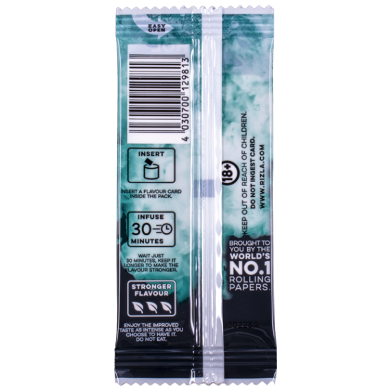 Rizla Extreme Menthol Smakkort Baksida