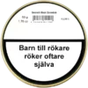 Baksidan av Savinelli Black Cavendish Piptobak burken med sin varningstext som krävs för tobaksprodukter. Köp piptobak fraktfritt från Snusfabriken.com