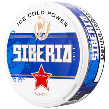 Siberia White Portion Portionssnus Snus Tobaksvara tobak Mint Stjärna Björn Sibirien Snus White