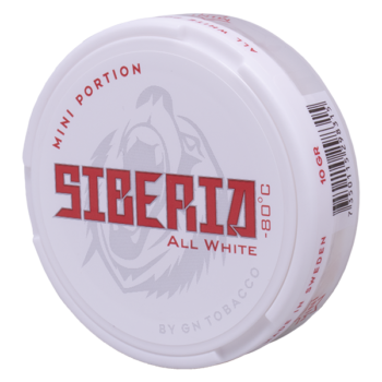 Siberia All White Mini Portion 33 mg/g nikotin