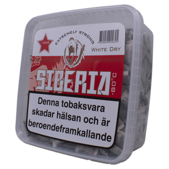 Siberia White Dry Portionssnus 500 gram