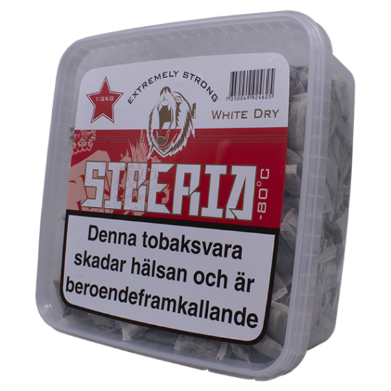 Siberia White Dry Portionssnus 500 gram