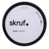 Skruf No.25 Slim White Medium Portion snusdosa