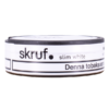 Skruf No.25 Slim White Medium Portion liggande snusdosa