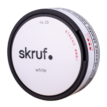 Skruf No.23 White Strong Portion snusdosa