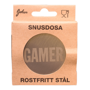 Snusdosa i Rostfritt Stål - Gamer förpackning