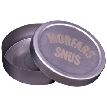 Snusdosa i Rostfritt Stål - Morfars Snus