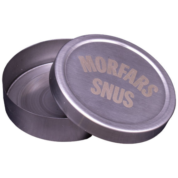 Snusdosa i Rostfritt Stål - Morfars Snus