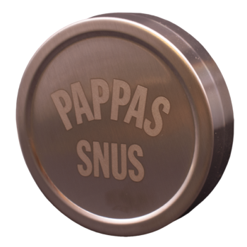 Snusdosa i Rostfritt Stål - Pappas Snus