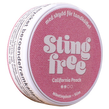 Stingfree California Peach Slim Portionssnus Profil