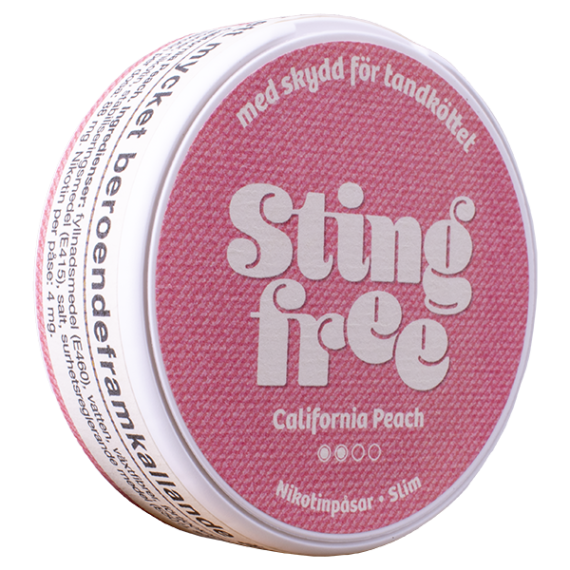 Stingfree California Peach Slim Portionssnus