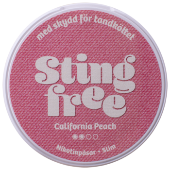 Stingfree California Peach Slim Portionssnus Lock