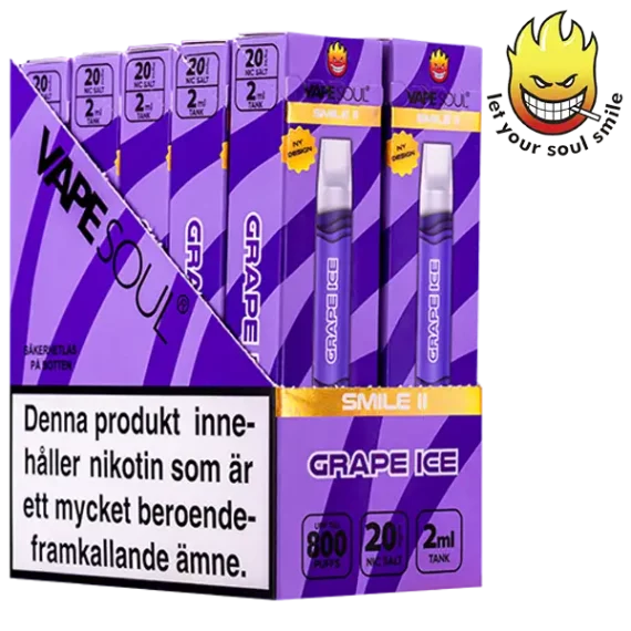 VAPESOUL Smile II Grape Ice 20 mg