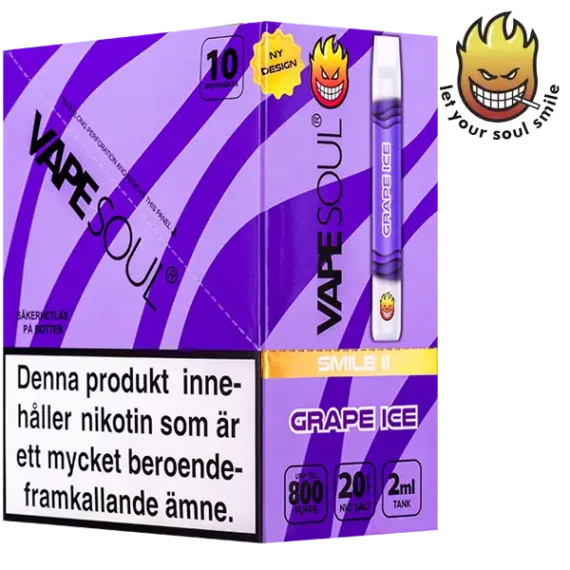 VAPESOUL Smile II Grape Ice 20 mg