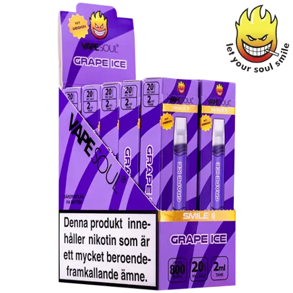 VAPESOUL Smile II Grape Ice 20 mg