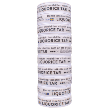 VID Liqourice Tar Slim All White Portion - 10-Pack