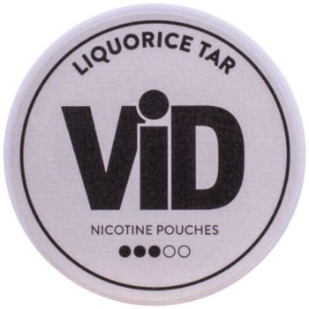 VID Liqourice Tar Slim All White Portion