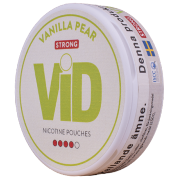 VID Vanilla Pear Strong Slim All White Portion - Vinkel