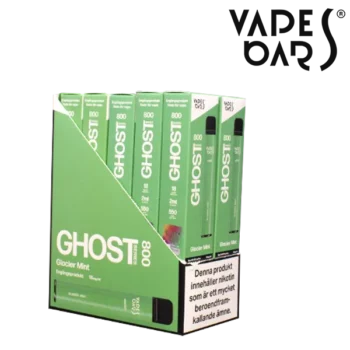 Ghost 800 Glacier Mint 18 mg säljs i 10-pack