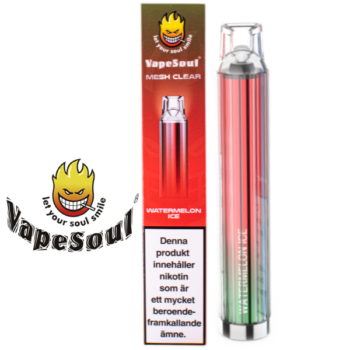 Vapesoul Mesh Clear Watermelon Ice 20 mg vapeenheten.