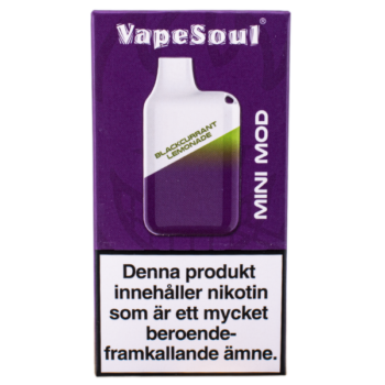 Vapesoul Mini Mod Blackcurrant Lemonade 20 mg - Enhetsförpackning framsidan