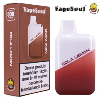 Vapesoul Mini Mod Cola Lemon 20 mg enhet och enhetsförpackning