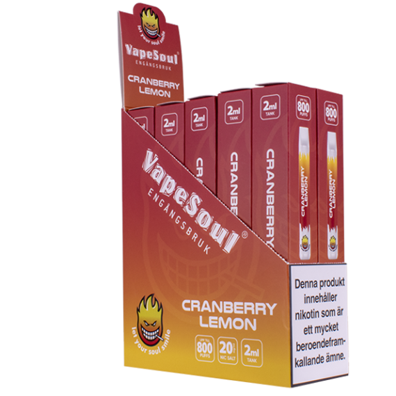 Vapesoul Cranberry Lemon 20 mg