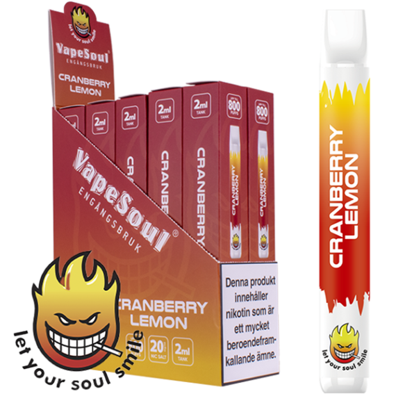 Vapesoul Cranberry Lemon 20 mg