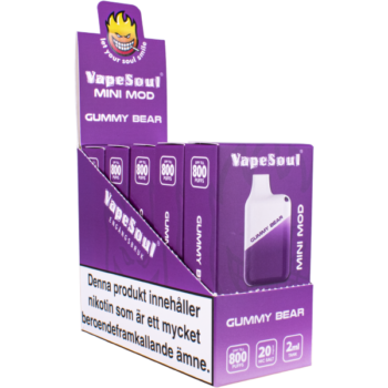 Vapesoul Mini Mod Gummy Bear 20 mg – 5 pack