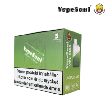 Vapesoul Mini Mod Apple Ice 20 mg säljs i 10 pack