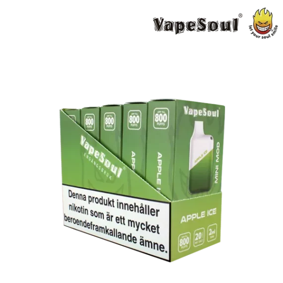 Vapesoul Mini Mod Apple Ice 20 mg 10-pack