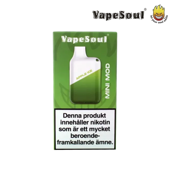 Vapesoul Mini Mod Apple Ice 20 mg Enhetsförpackning framsidan