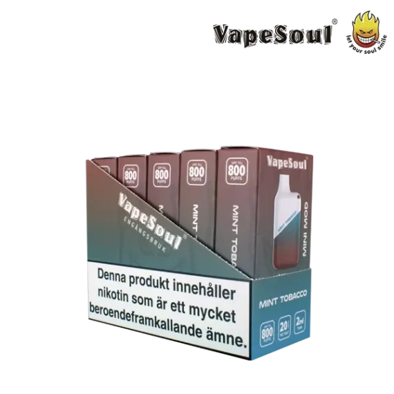 Vapesoul Mini Mod Mint Tobacco 20 mg 10-pack