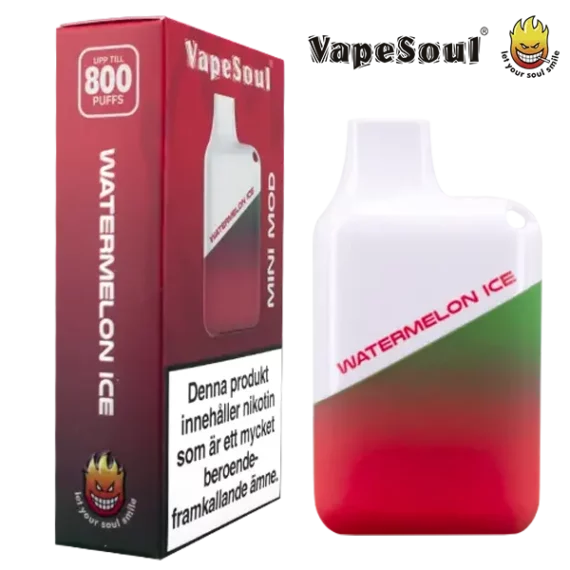 Vapesoul Mini Mod Watermelon Ice 20 mg enhet och enhetsförpackning