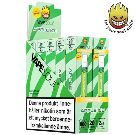 VAPESOUL Smile II Apple Ice 20 mg