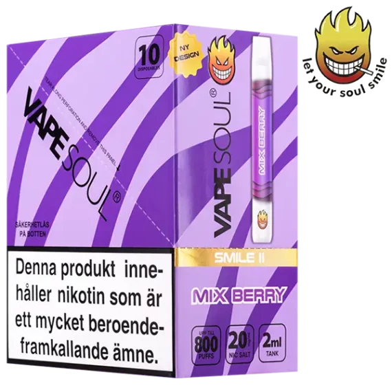 VAPESOUL Smile II Mix Berry 20 mg