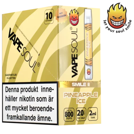 VAPESOUL Smile II Pineapple Ice 20 mg 10-pack