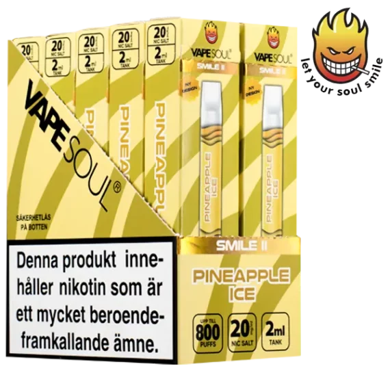 VAPESOUL Smile II Pineapple Ice 20 mg 10-pack