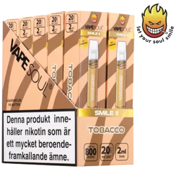 VAPESOUL Smile II Tobacco 20 mg 10-pack