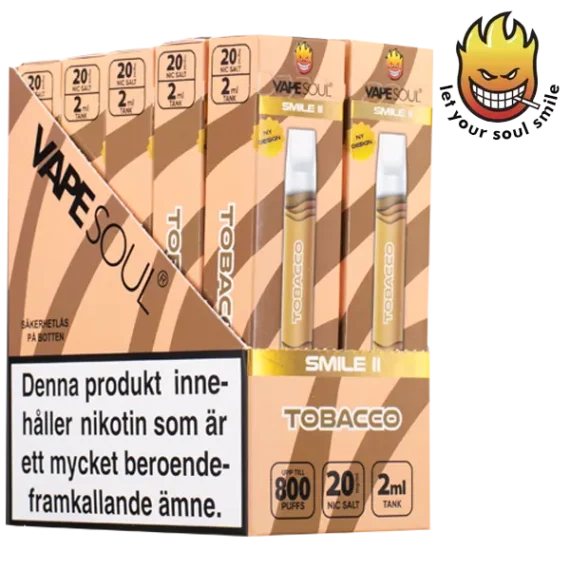 VAPESOUL Smile II Tobacco 20 mg 10-pack