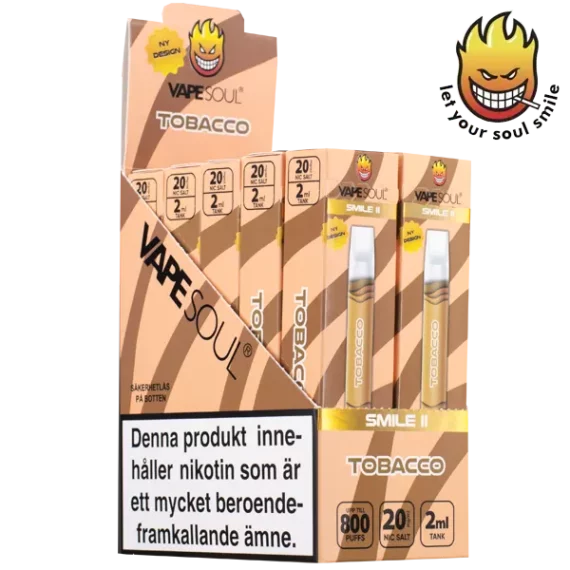 VAPESOUL Smile II Tobacco 20 mg 10-pack