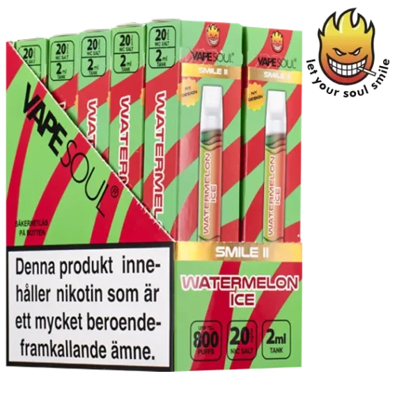 VAPESOUL Smile II Watermelon Ice 20 mg 10-pack