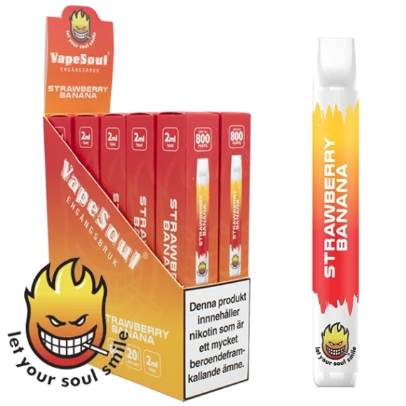 Vapesoul Strawberry Banana 20 mg